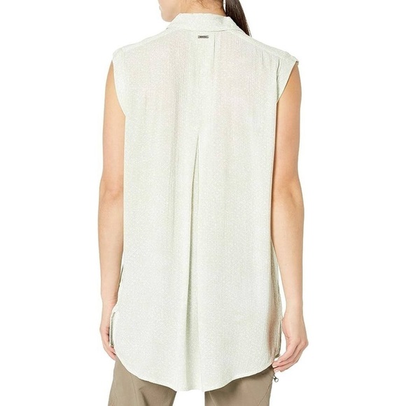 Prana Celadon Misty Anini Tencel Tunic Top Size Medium - Picture 2 of 8